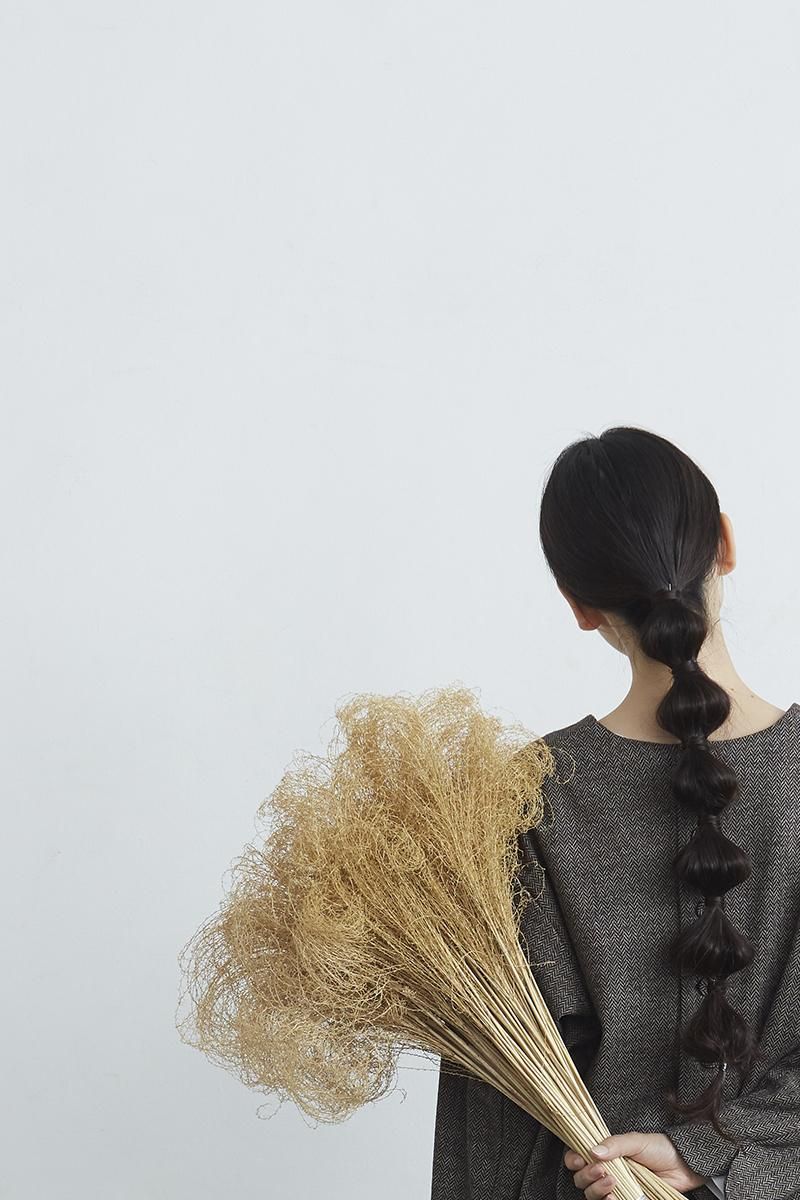 atelier naruse　ウールコットンジャージー Vネックスモック wool cotton jersey V neck smock - atelier naruse｜Online