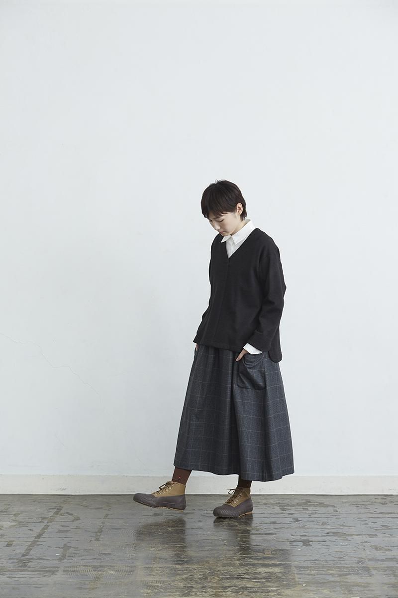 atelier naruse/ wool gather skirt  グレー