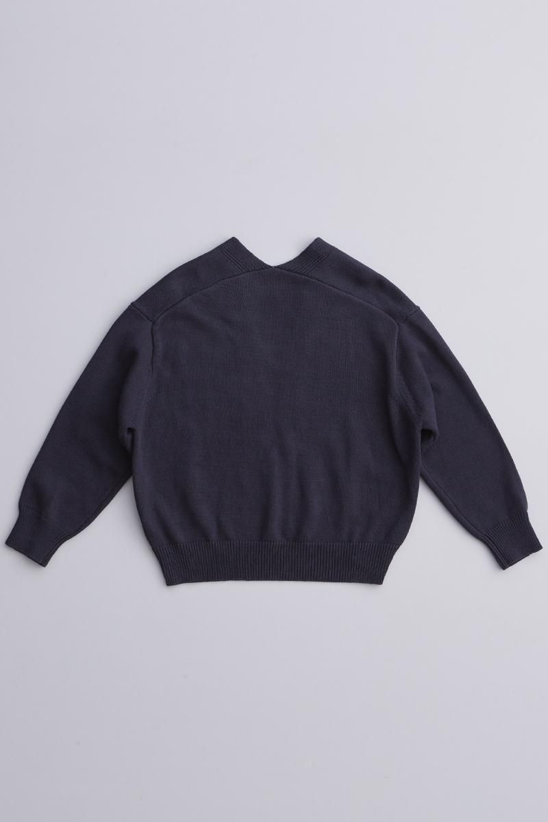 wool cocoon knit one piece / black - atelier naruse｜Online