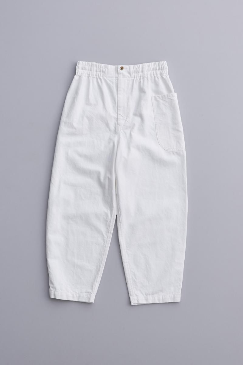 cotton denim balloon pants / off white - atelier naruse | Online store