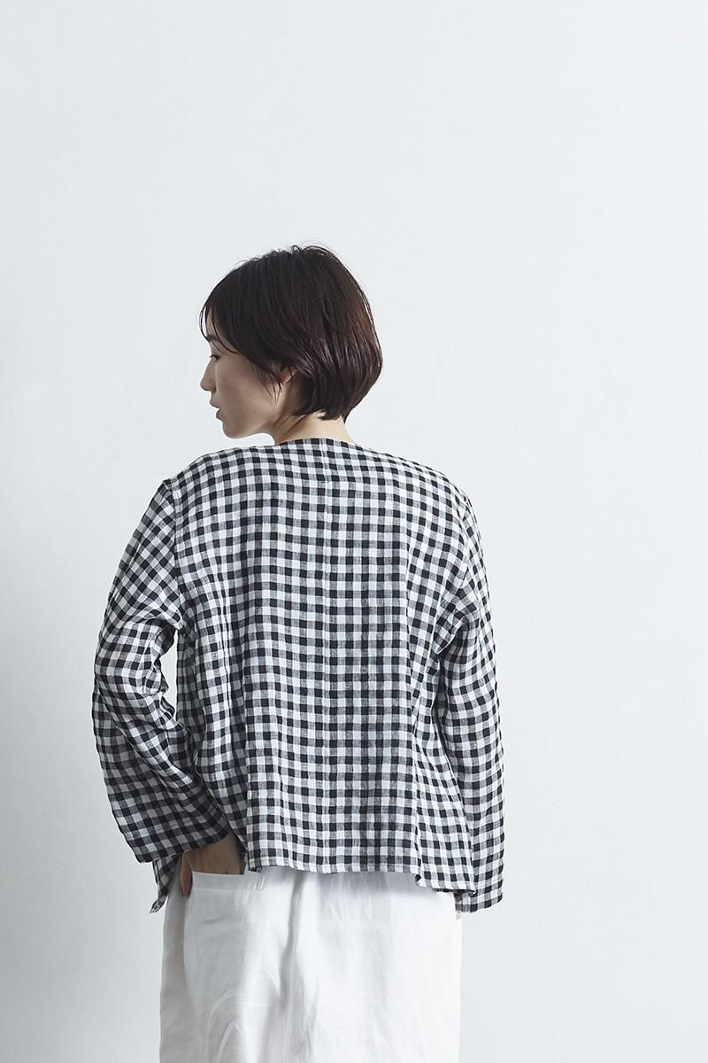 atelier naruse / アトリエナルセ | linen W button blouse
