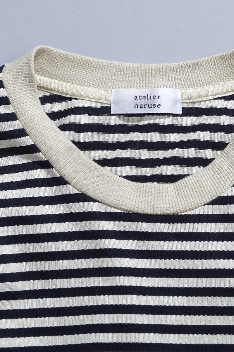 新品 アトリエナルセ ウールボーダーニット カットソー cotton