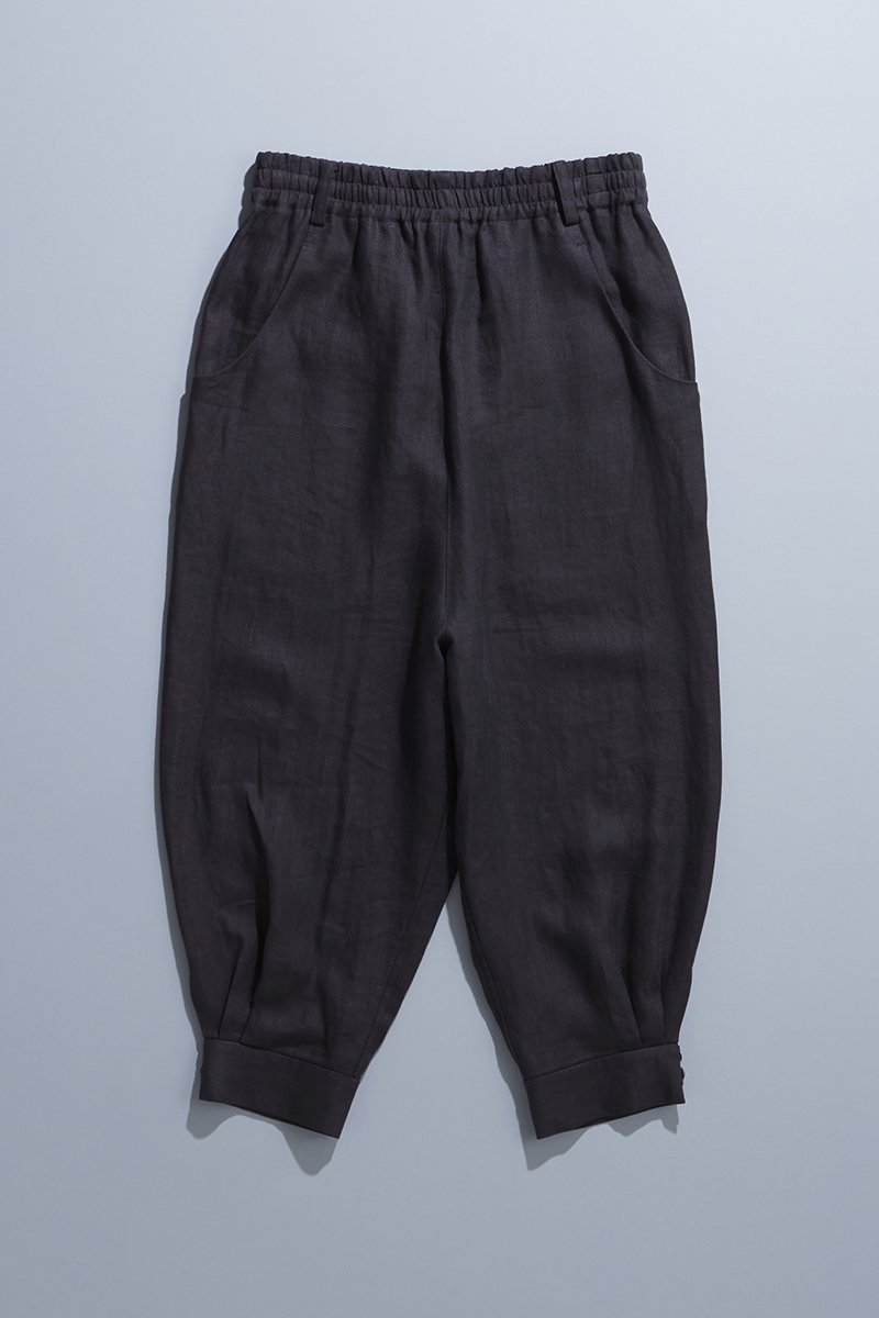 linen sarrouel pants / charcoal