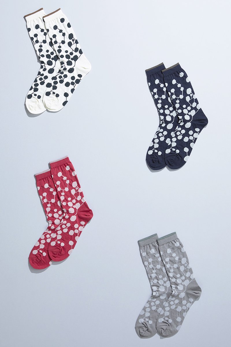 cotton linen ~PLANET~ middle socks