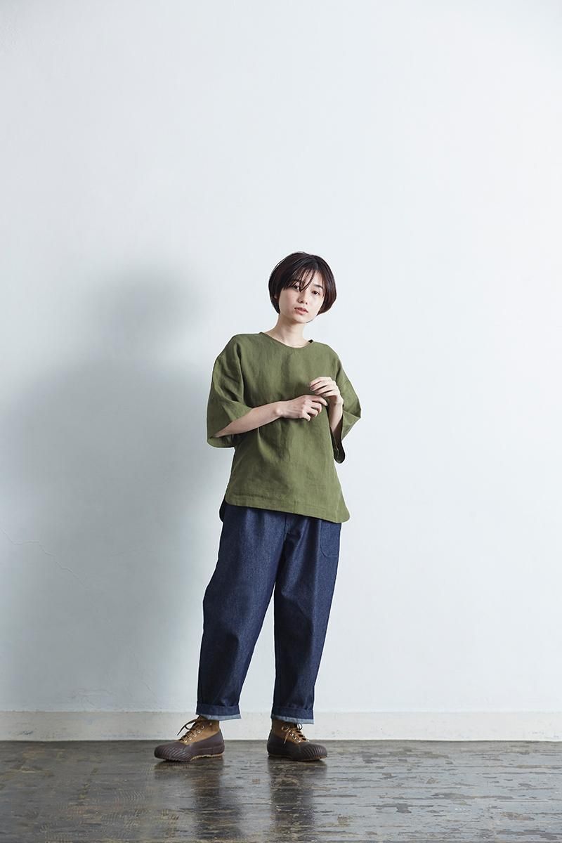 linen ~bell-sleeve~ blouse - atelier naruse｜Online store