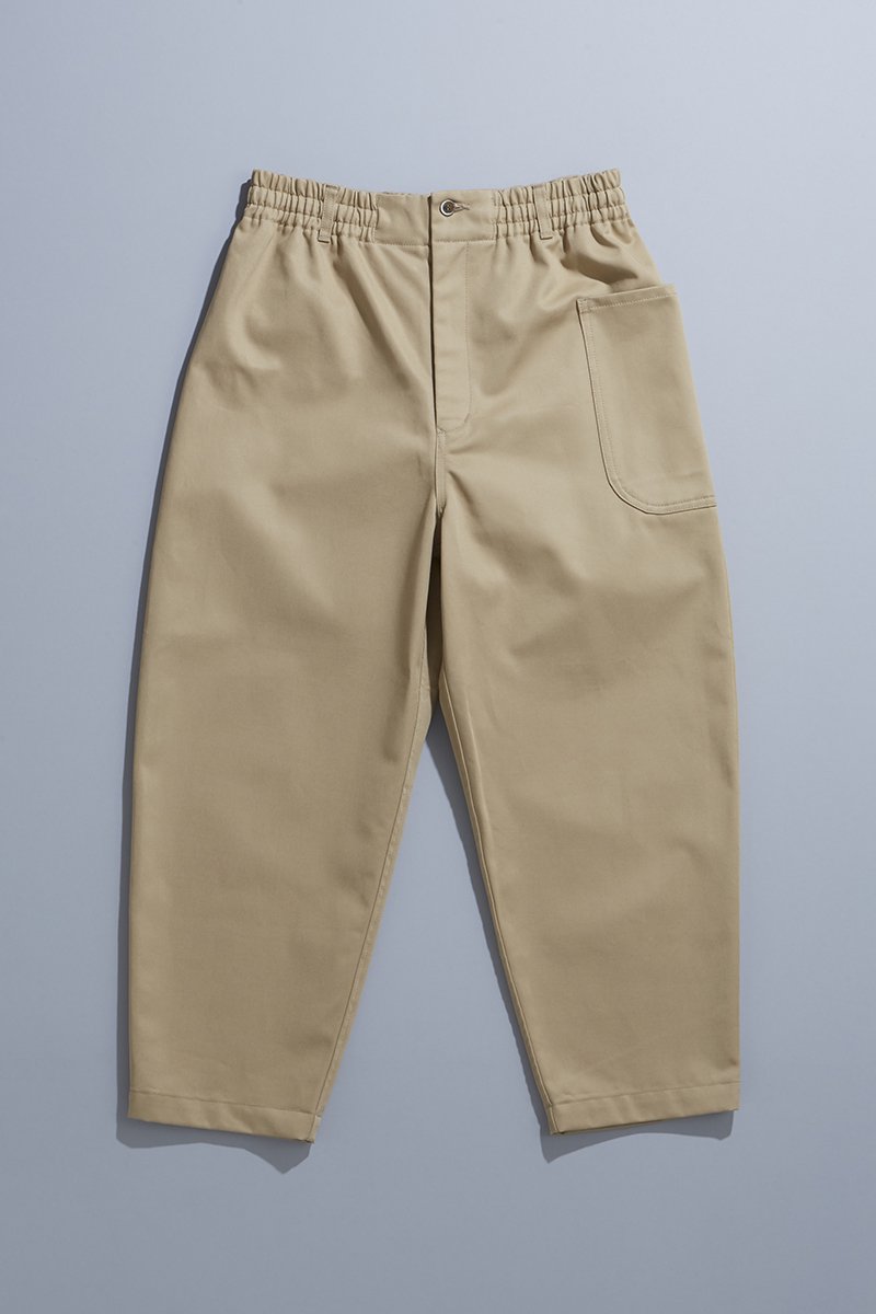 cotton chino balloon pants / beige