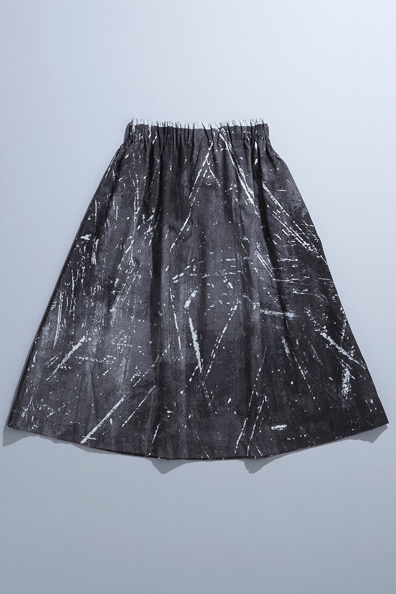 cotton linen ~kitchen~ bicolor skirt
