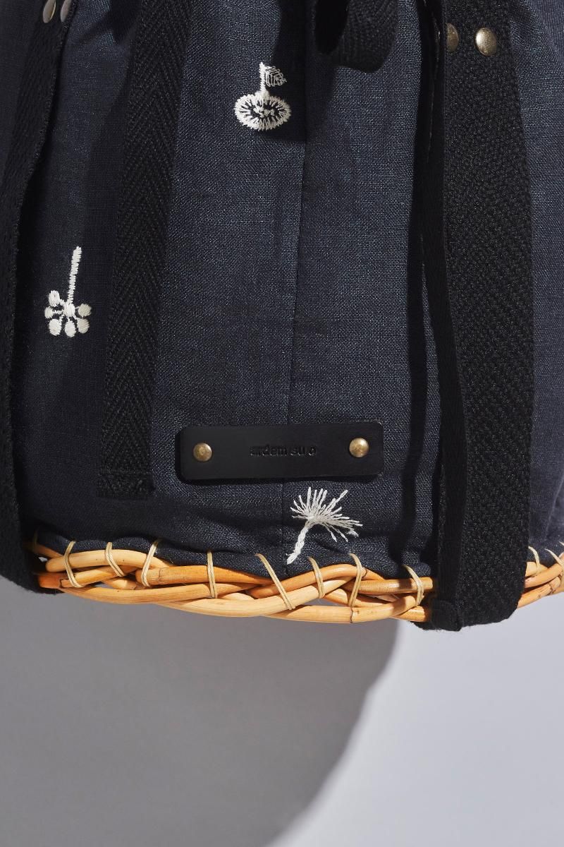 ardem su o × atelier naruse / linen ~nohara~ basket bag - atelier naruse |  Online store