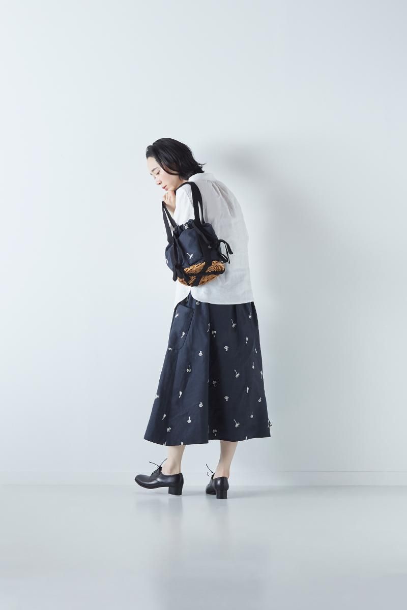 ardem su o × atelier naruse / linen ~nohara~ basket bag - atelier naruse |  Online store