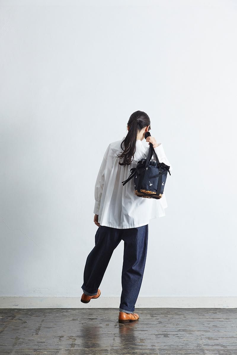 ardem su o × atelier naruse / linen ~nohara~ basket bag - atelier naruse |  Online store