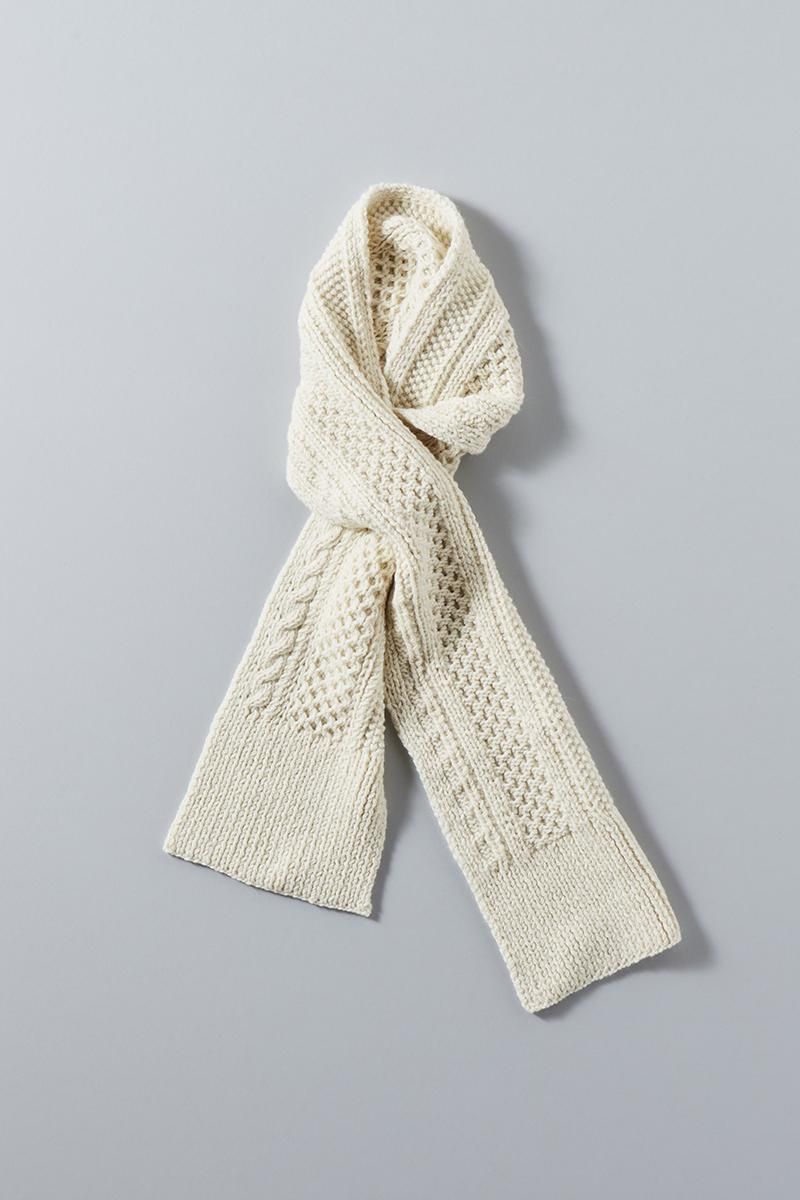 DARUMA×atelier naruse | falkland wool hand knitted cable long