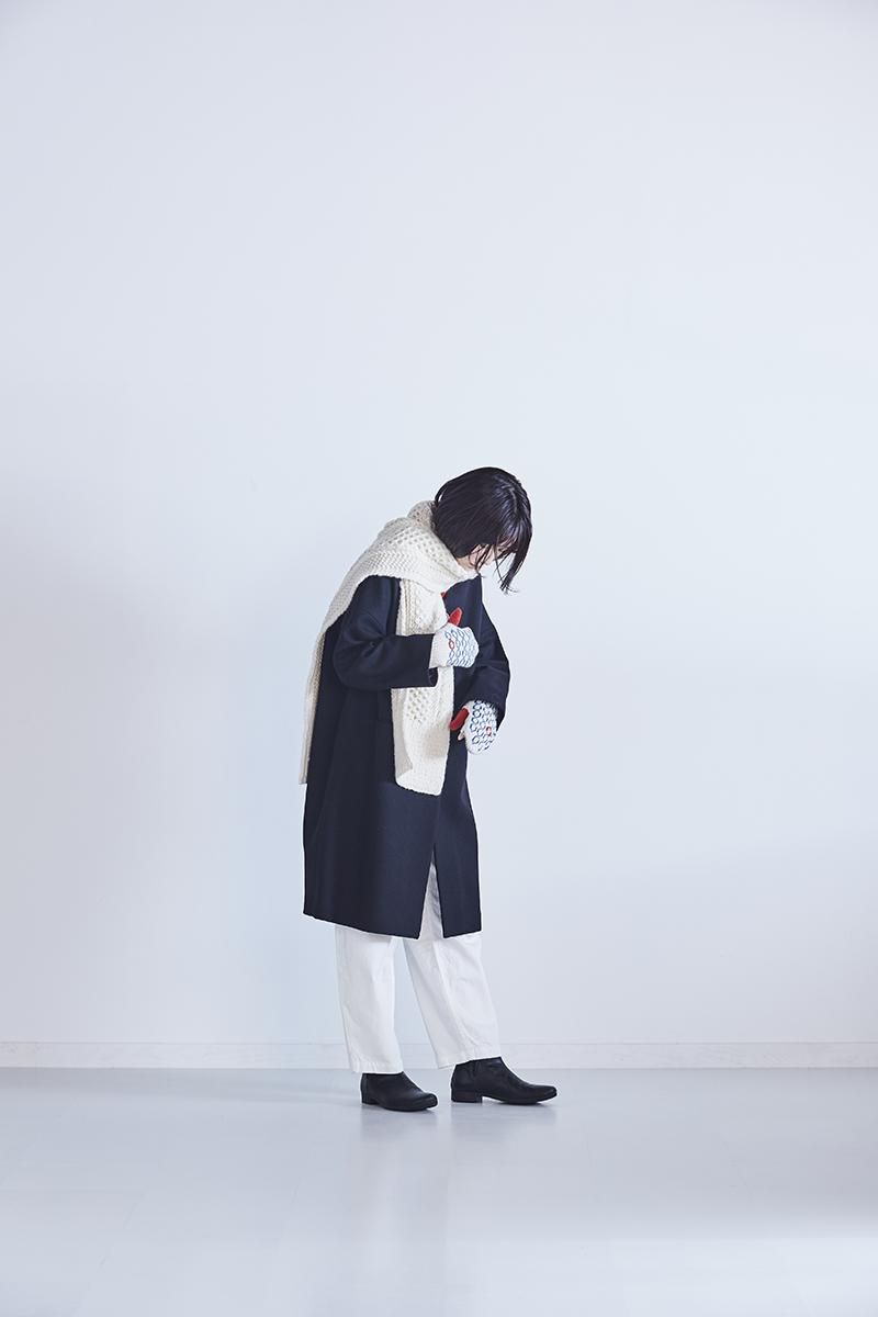 DARUMA×atelier naruse | falkland wool hand knitted cable DARUMA×atelier naruse | falkland wool hand knitted cable