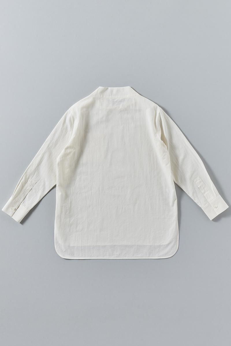 トップス atelier naruse smock blouse / kinari coton linen mock-neck smock blouse - atelier naruse｜Online