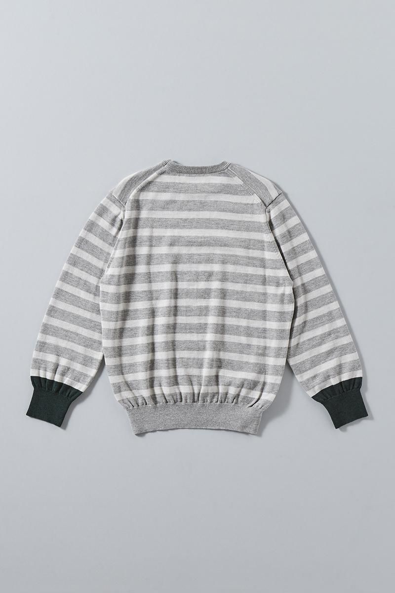 cotton wool border knit - atelier naruse|Online store|the an cotton wool border knit - atelier naruse|Online store|the an