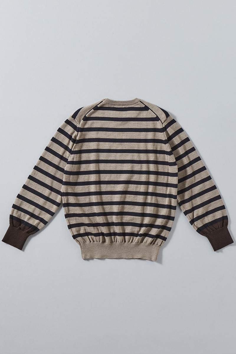 cotton wool border knit - atelier naruse|Online store|the an cotton wool border knit - atelier naruse|Online store|the an