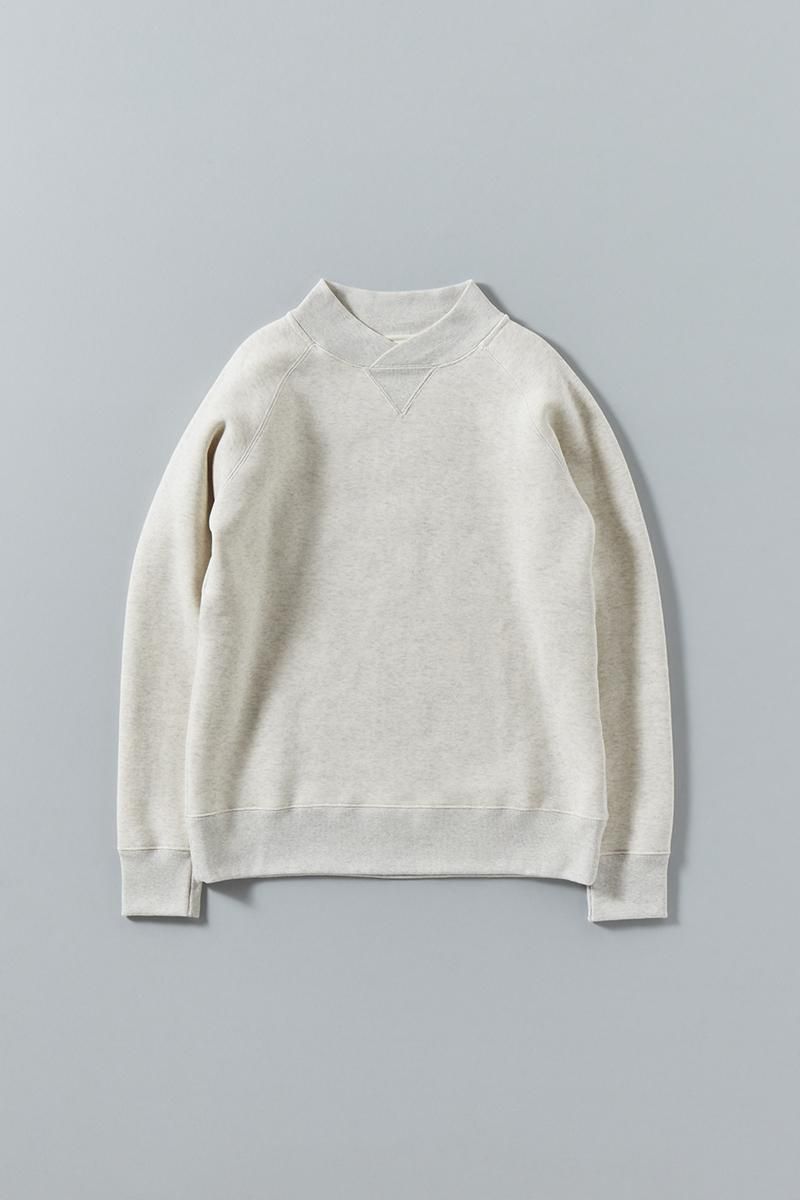 cotton mock-neck sweat - atelier naruse | Online store