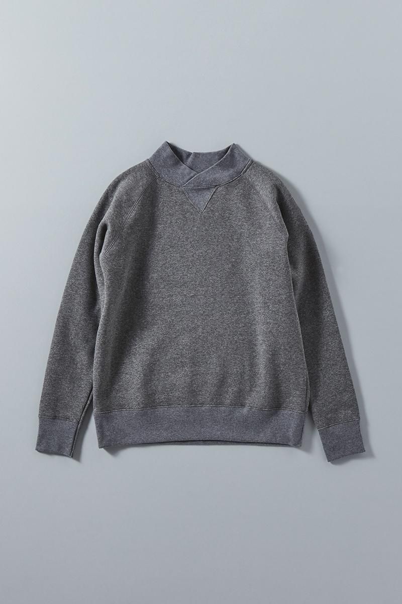 cotton mock-neck sweat - atelier naruse | Online store