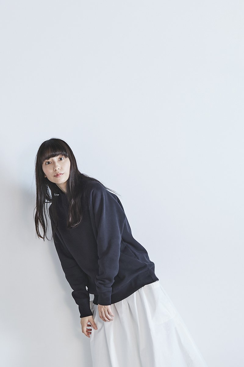 cotton mock-neck sweat - atelier naruse | Online store