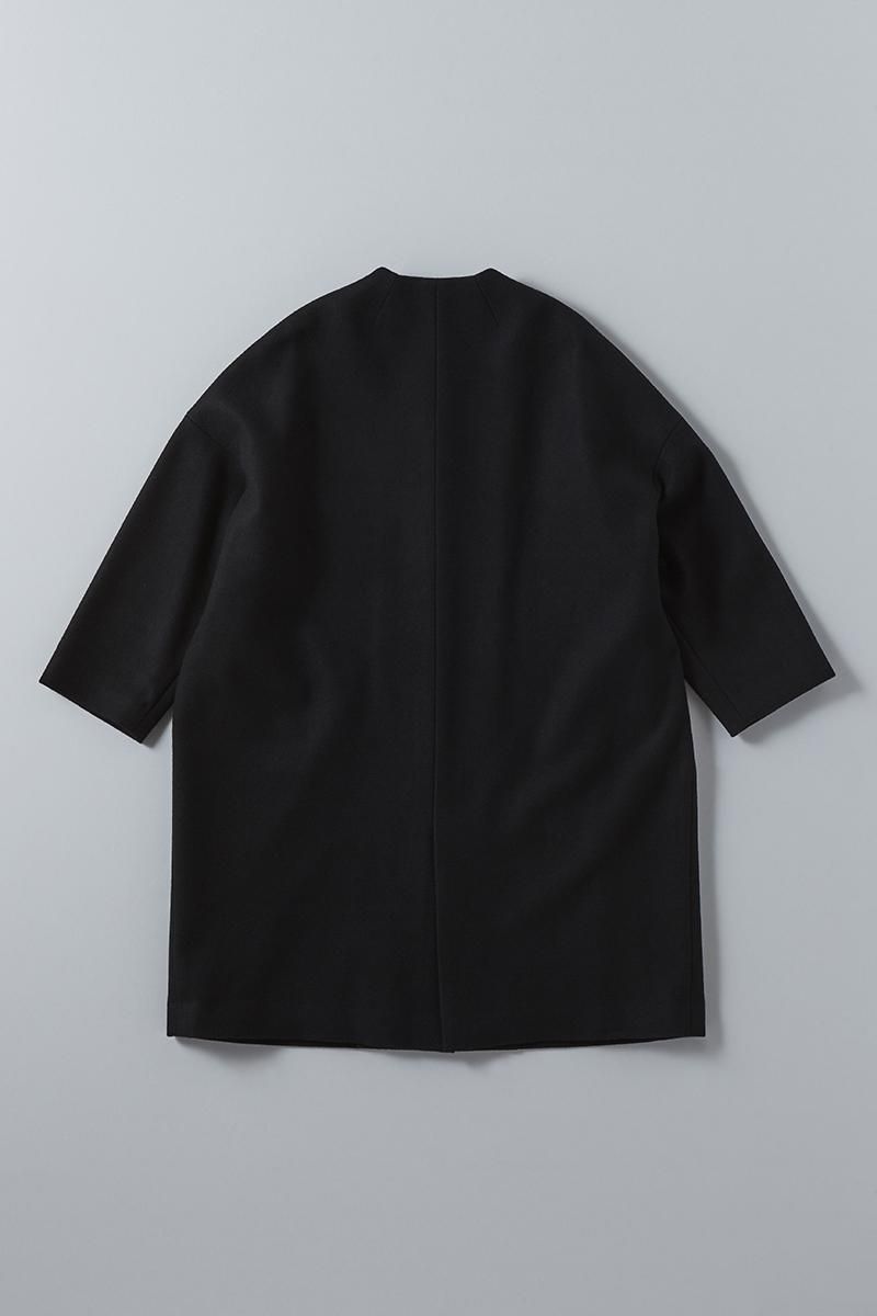 melton wool cocoon coat / black - atelier naruse|Online melton wool cocoon coat / black - atelier naruse|Online