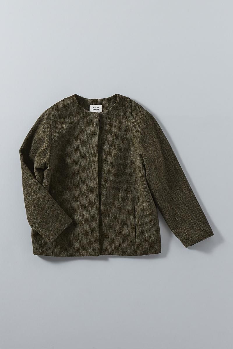 MOON ENGLAND tweed cocoon jacket - atelier naruse｜Online