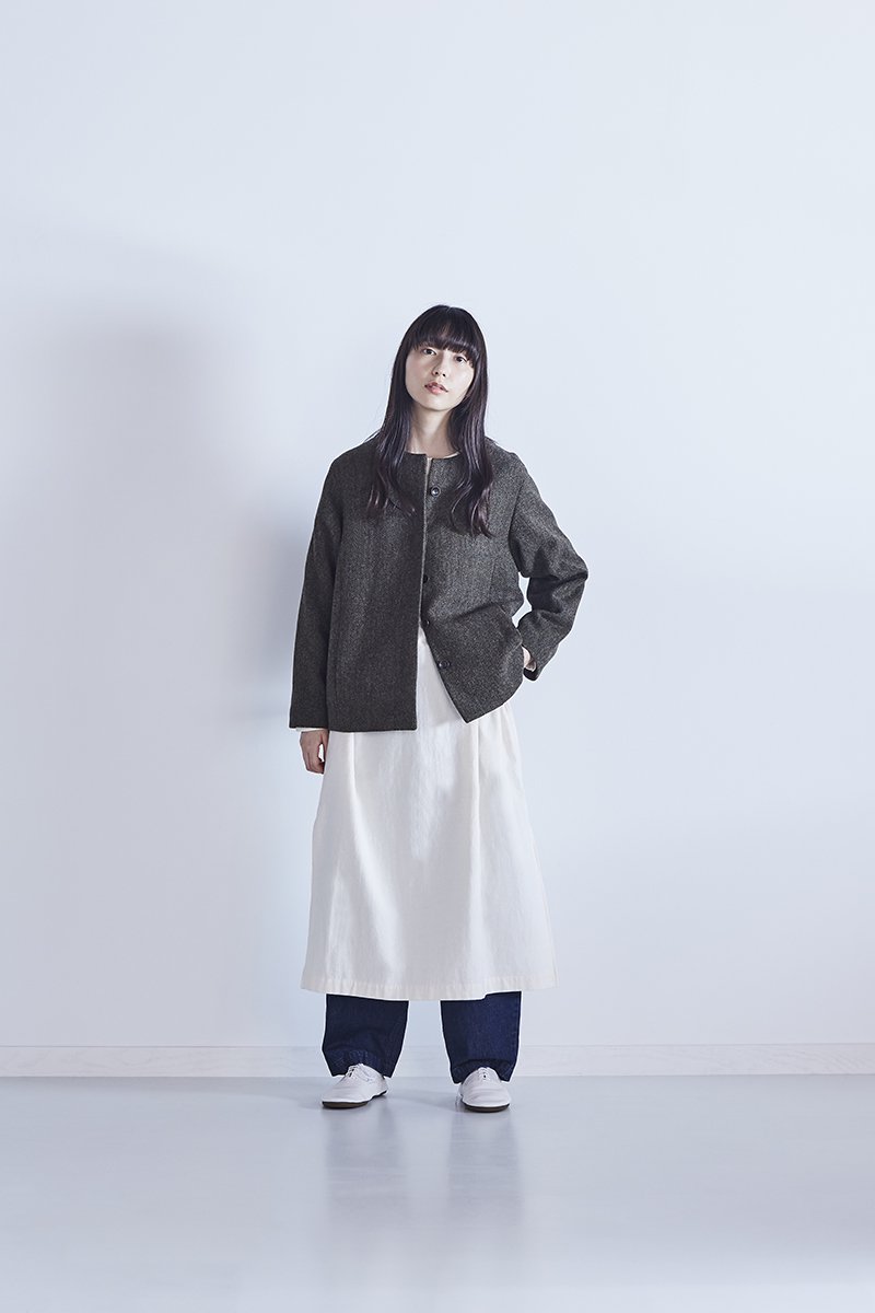 MOON ENGLAND tweed cocoon jacket - atelier naruse | Online store