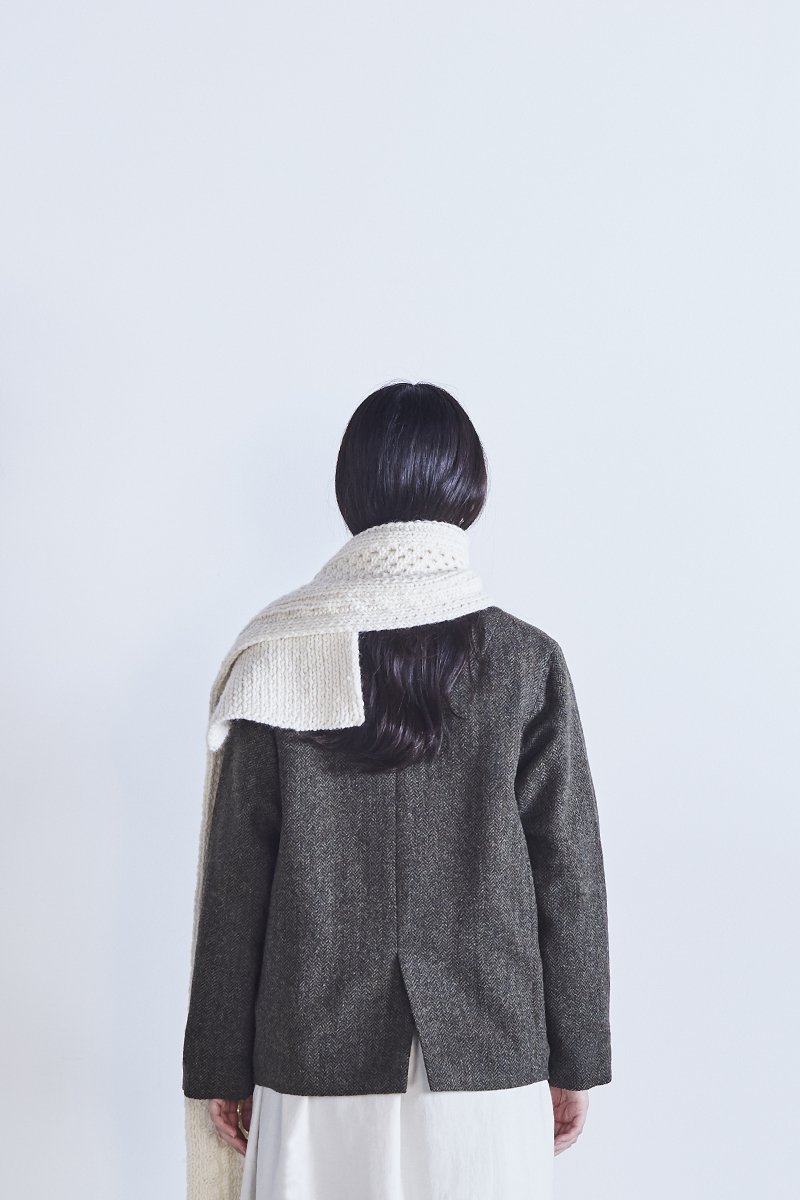 MOON ENGLAND tweed cocoon jacket - atelier naruse | Online store