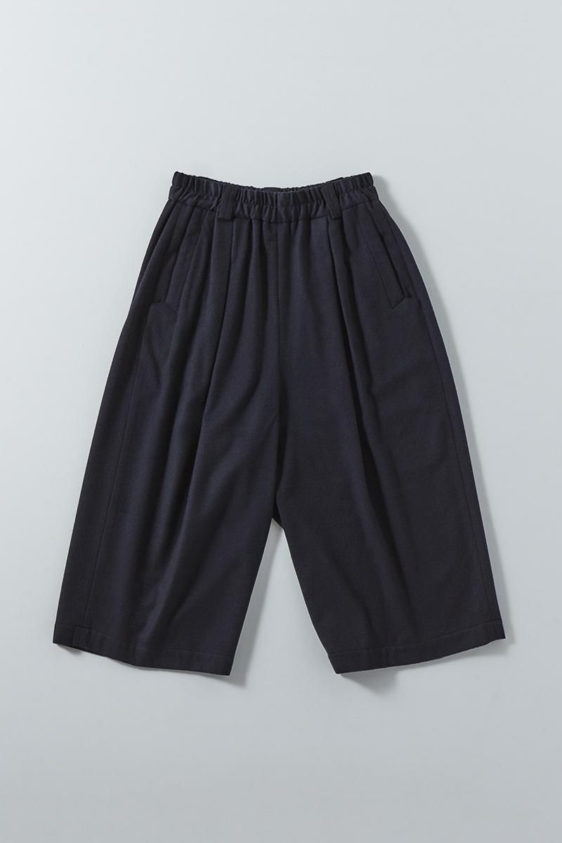 lamb wool wide pants / navy - atelier naruse｜Online store｜the an