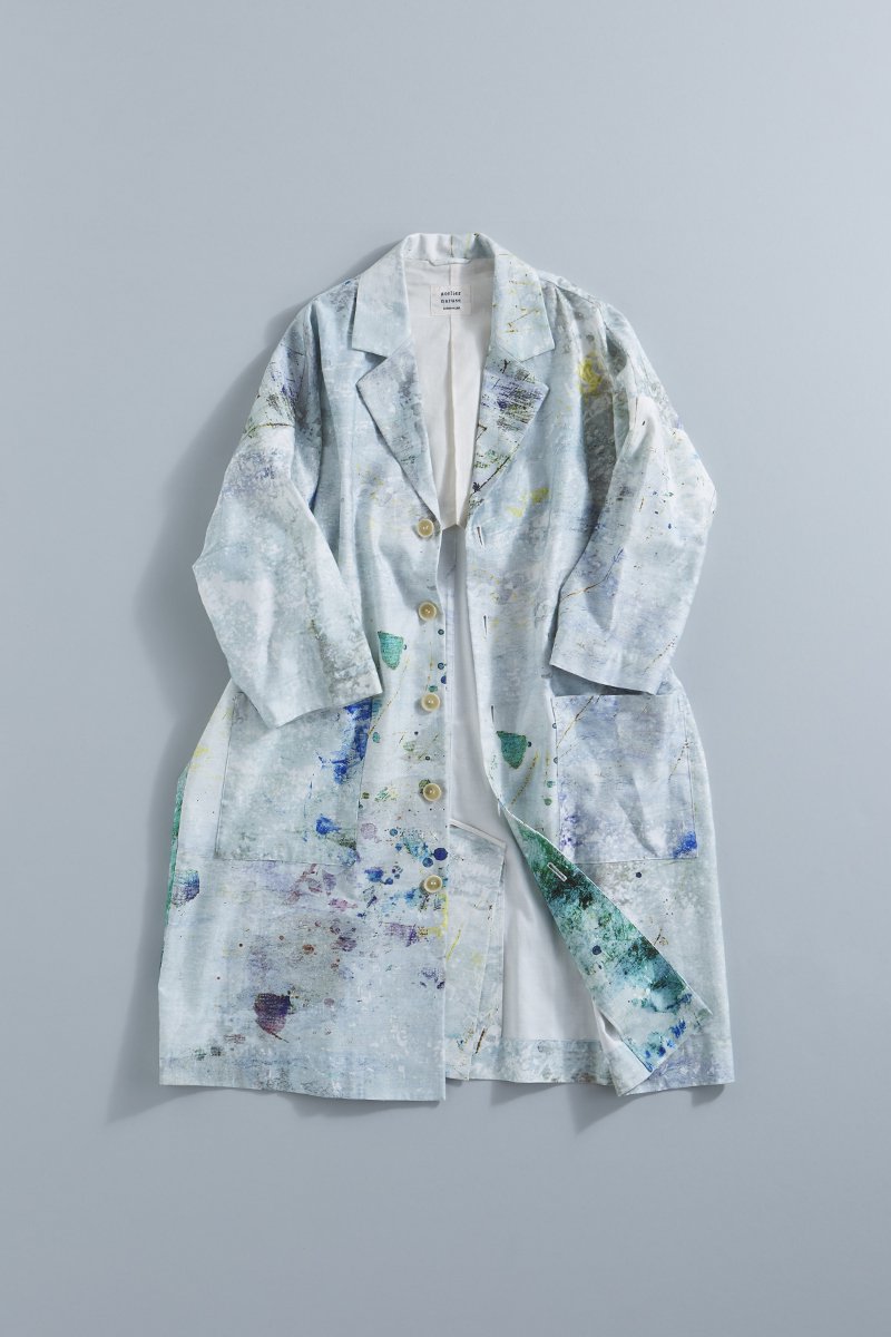 tencel linen ~colors~ atelier coat / sea（light blue）