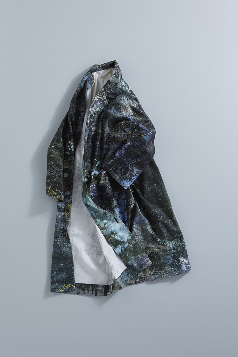 tencel linen ~colors~ atelier coat / forest（deep green）