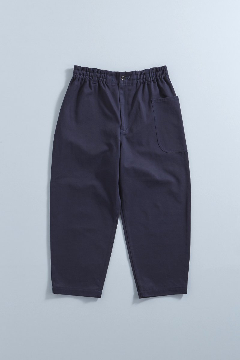 cotton chino balloon pants / navy