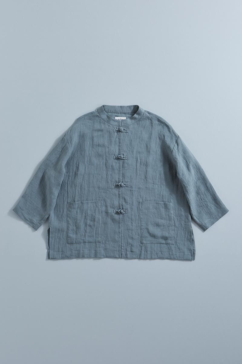 アトリエナルセリネンチャイナブラウス(美品) linen china blouse - atelier naruse｜Online store｜the an