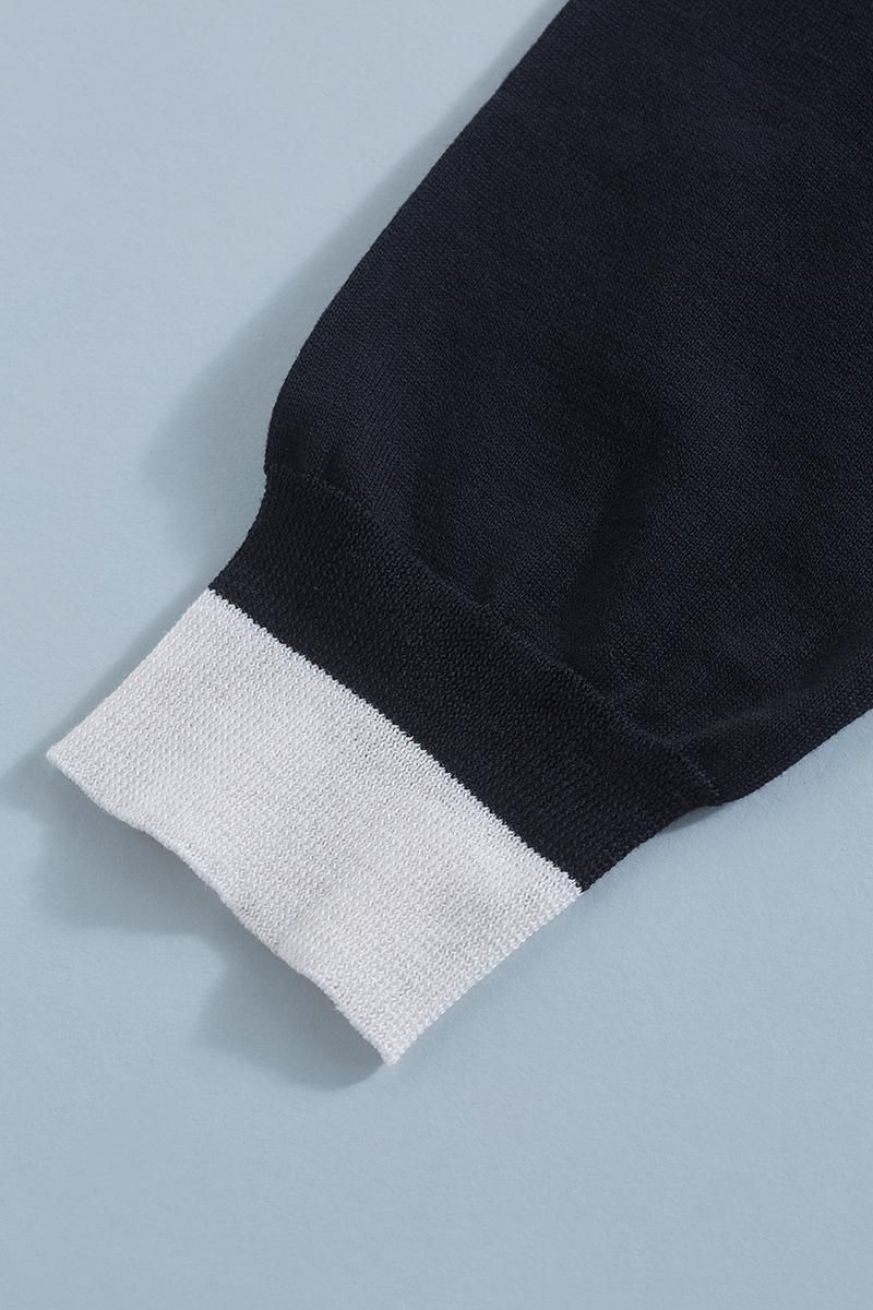 cotton silk linen crew neck knit-cardigan - atelier naruse｜Online