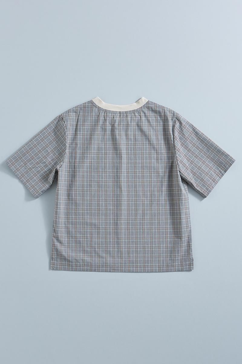 atelier naruse アトリエナルセ / コットンネックリブTシャツ