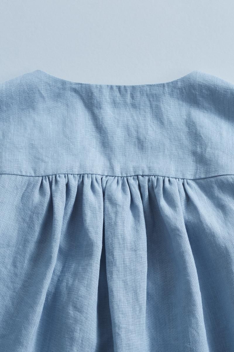 linen V neck shirt - atelier naruse|Online store|the an linen V neck shirt - atelier naruse|Online store|the an
