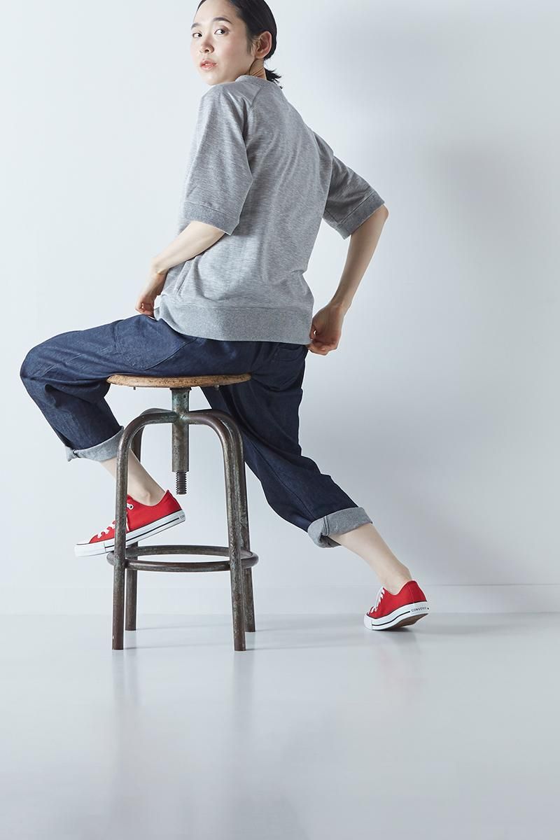 アトリエナルセ コットンバンドカラーシャツ/ミドルソックス