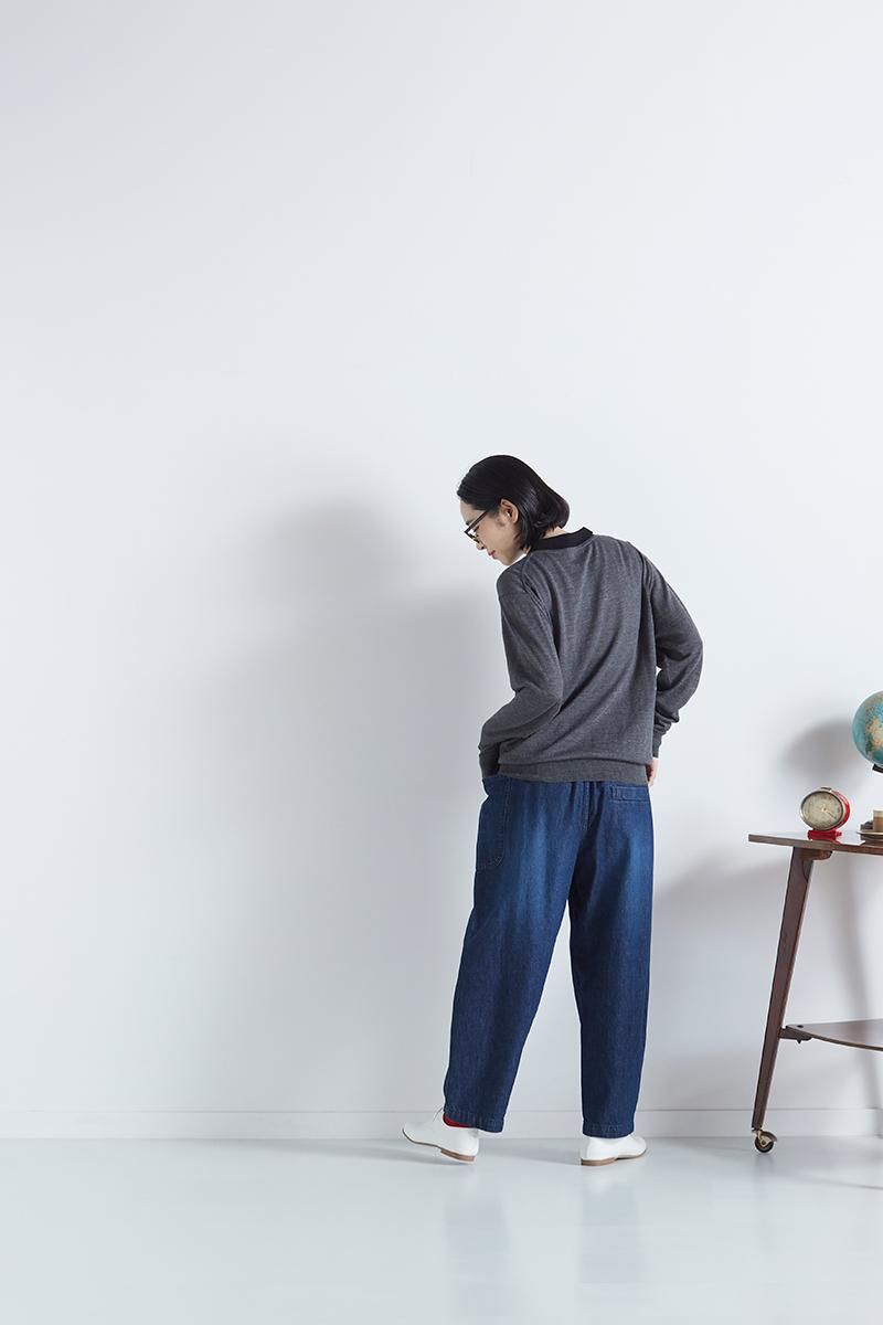 cotton wool with collar knit - atelier naruse｜Online store