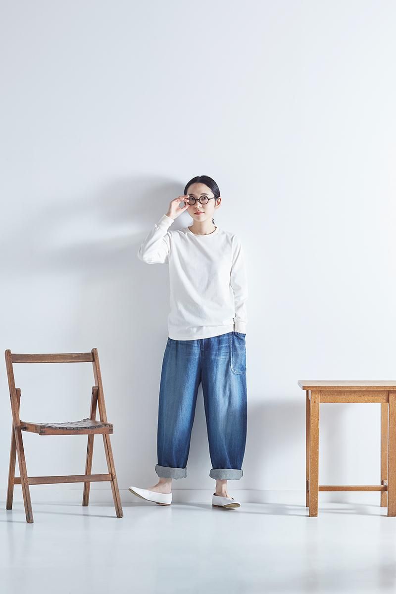 cotton denim balloon pants / ダメージ加工ver. - atelier cotton denim balloon pants / ダメージ加工ver. - atelier