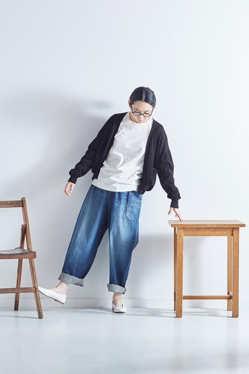 cotton denim balloon pants - atelier naruse｜Online store