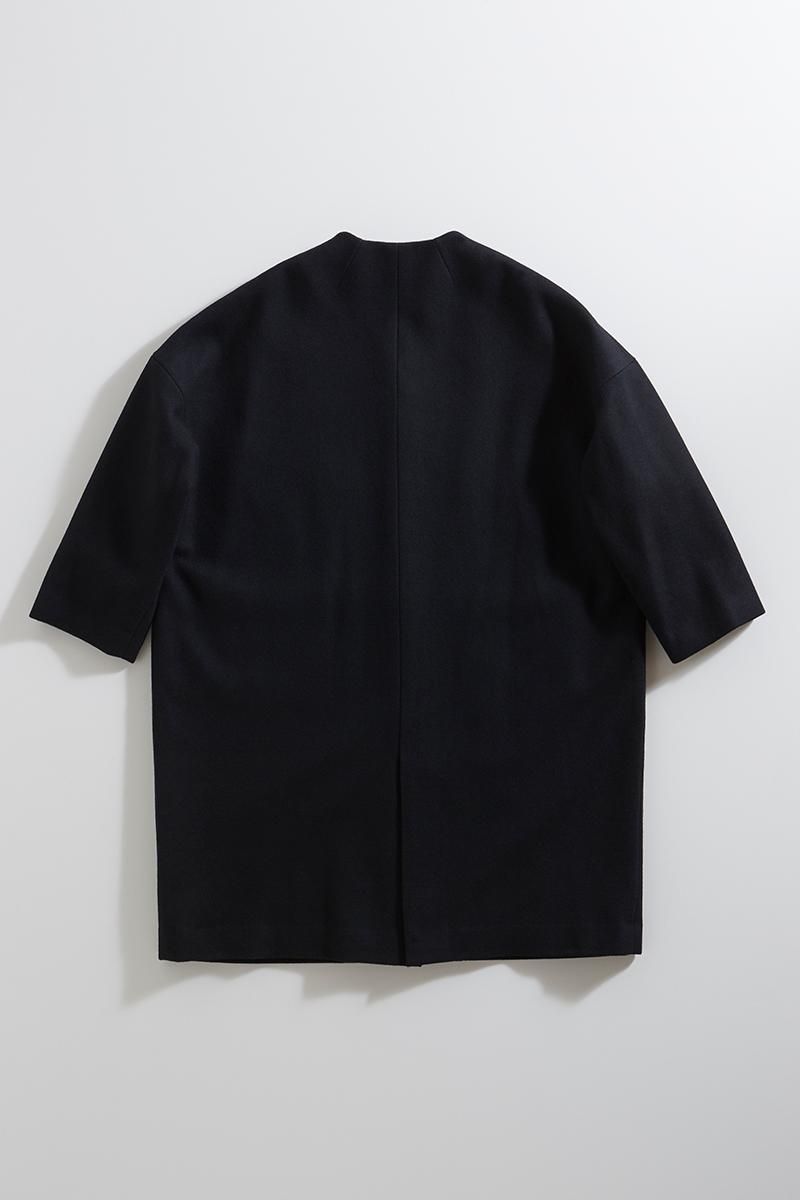 melton wool cocoon coat / black - atelier naruse|Online melton wool cocoon coat / black - atelier naruse|Online