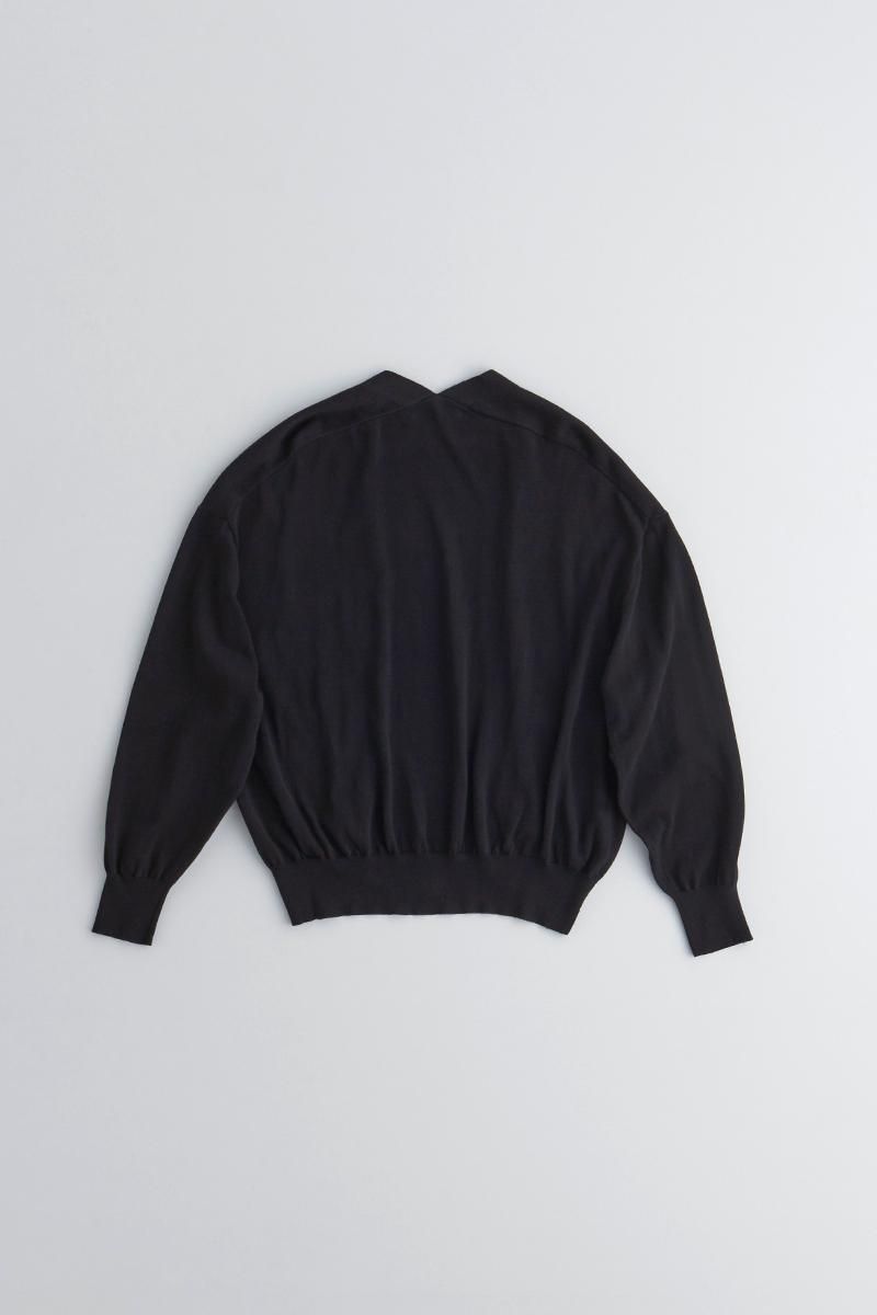 T432様　アトリエナルセコットンシルククルーネックカーディガン・ターバン cotton knit cardigan - atelier naruse｜Online store｜the an
