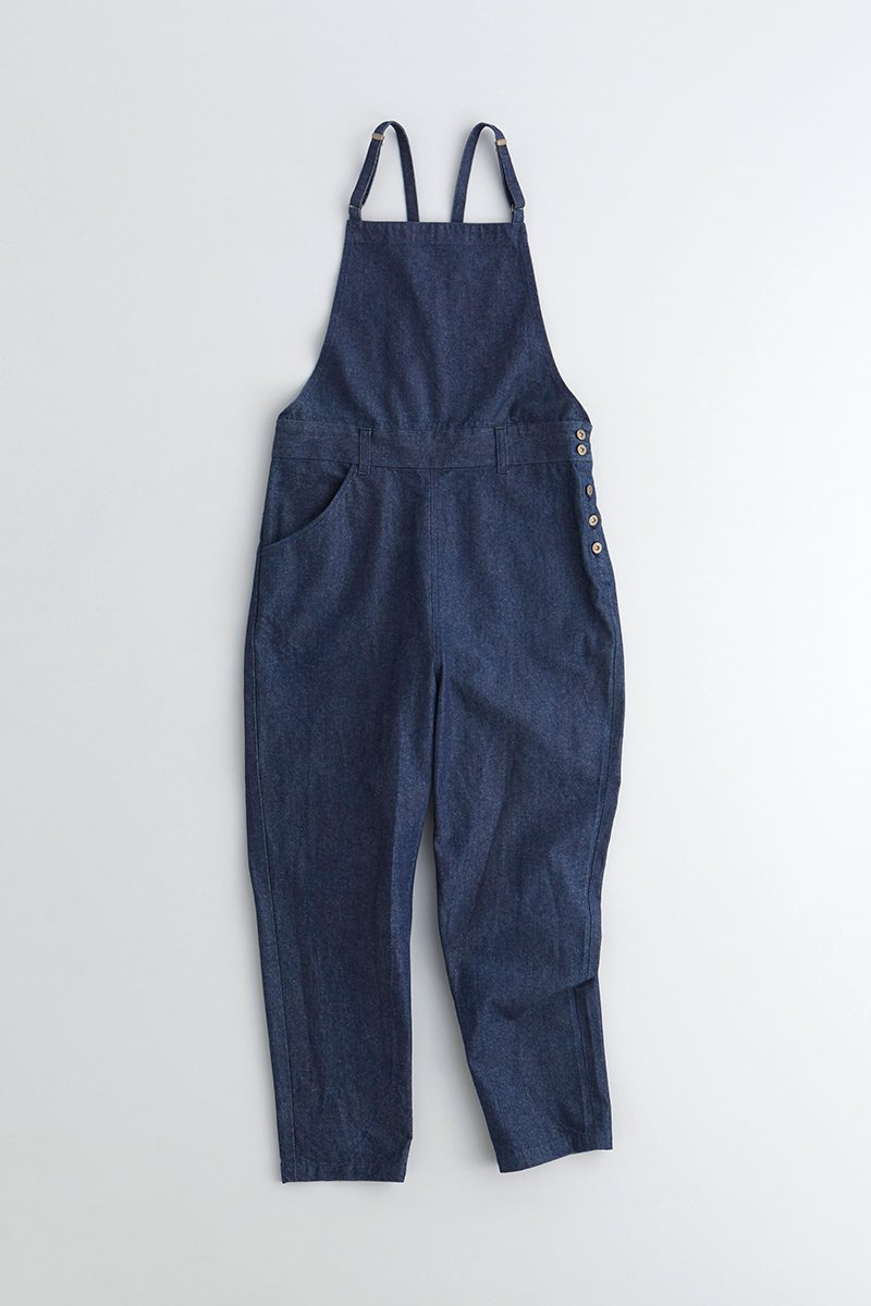 cotton denim overalls-pants
