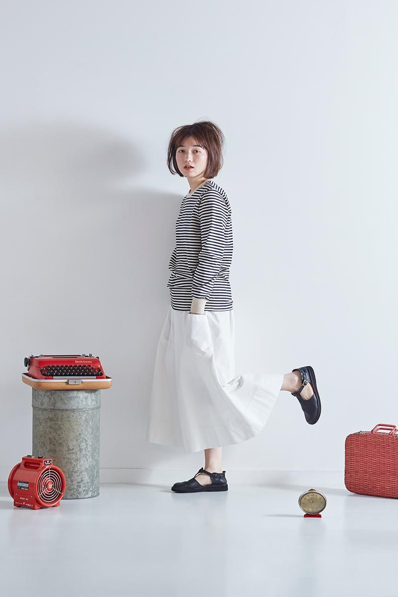 cotton patch pocket skirt / off white - atelier naruse cotton patch pocket skirt / off white - atelier naruse