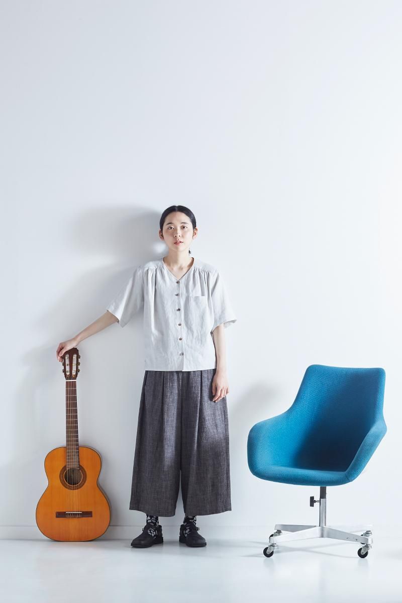 linen V neck shirt - atelier naruse|Online store|the an linen V neck shirt - atelier naruse|Online store|the an