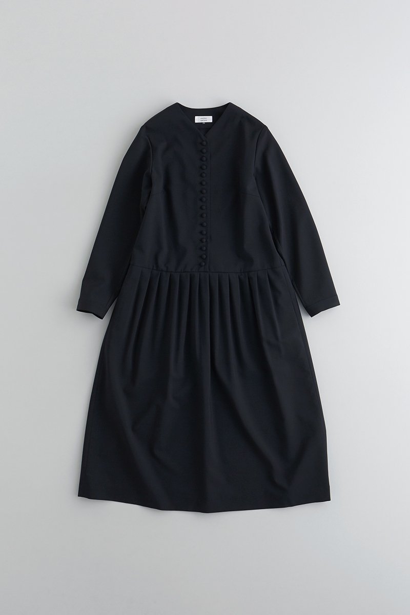 kurumi button formal one-piece / black