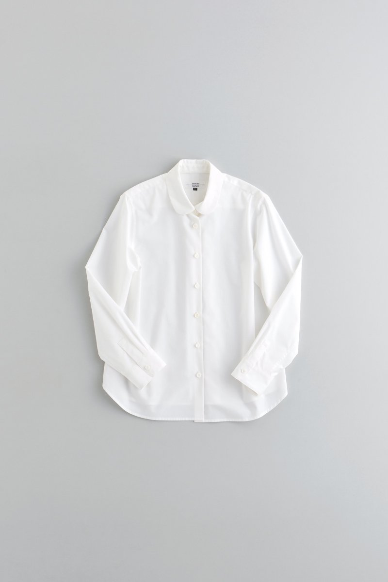 formal cotton round collar shirt