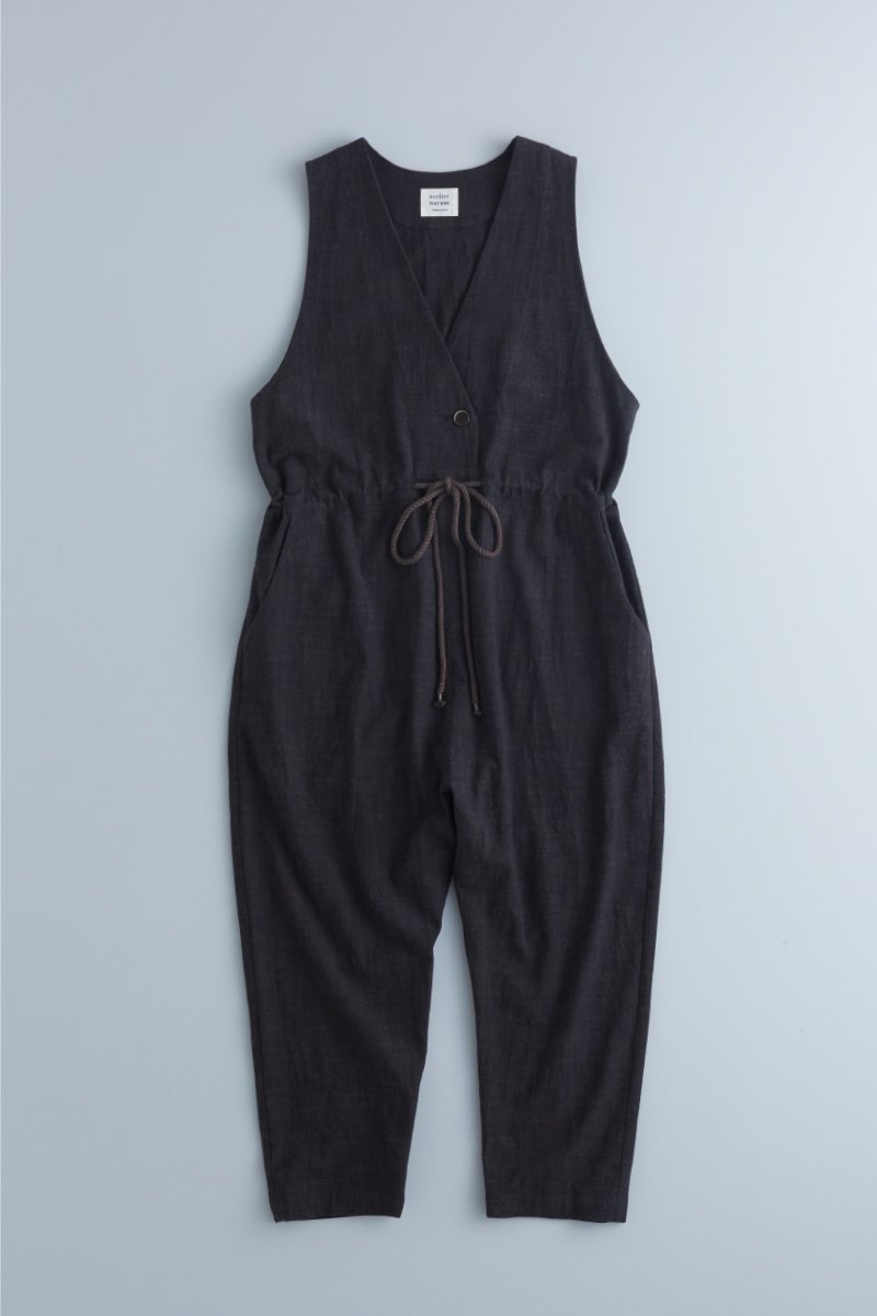 お手頃価格 slab cotton タグ付き over-alls moku-black / サロペット