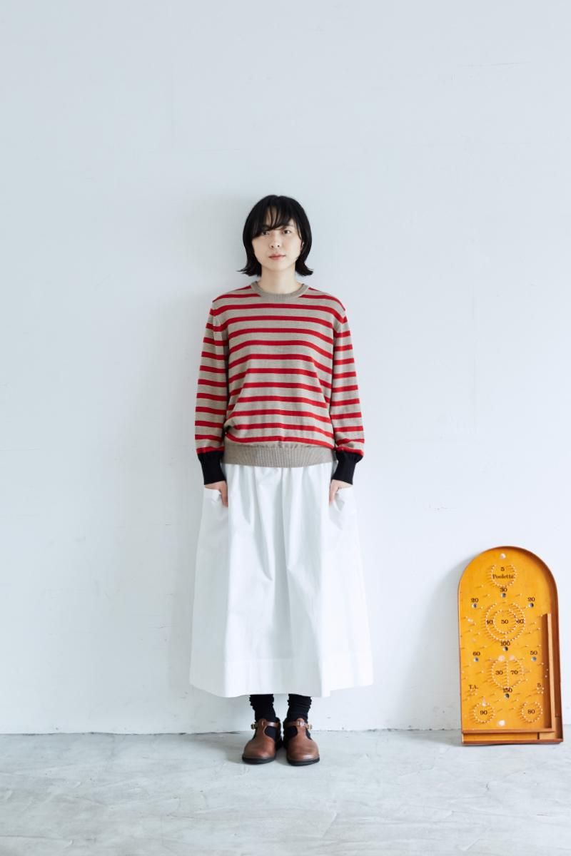 アトリエナルセcotton patch pocket skirt cotton patch pocket skirt / blue - atelier naruse｜Online