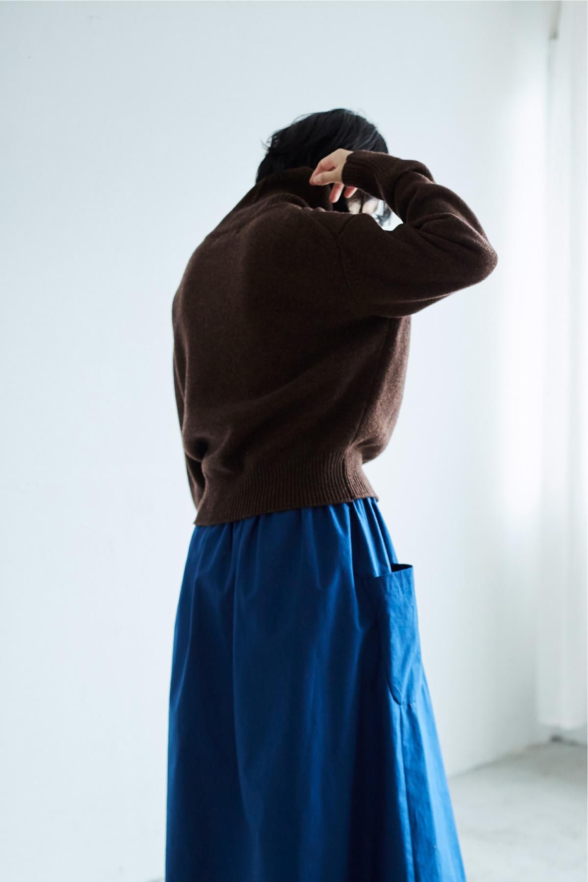 アトリエナルセcotton patch pocket skirt cotton patch pocket skirt / blue - atelier naruse｜Online