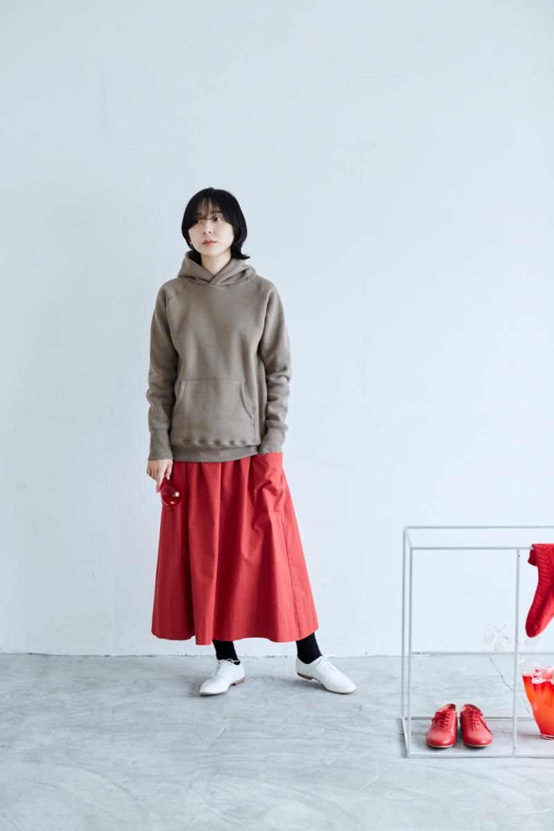 cotton patch pocket skirt / black - atelier naruse｜Online