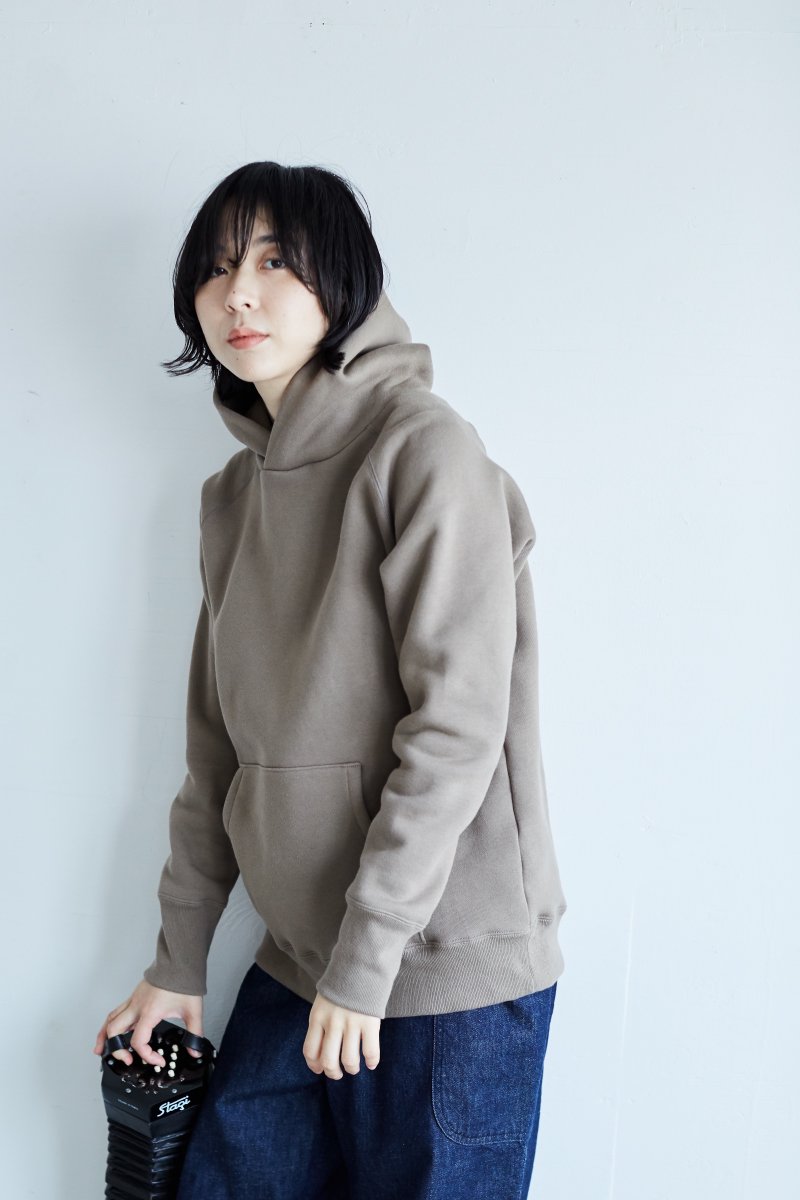 freece cotton hooded sweat-shirt - atelier naruse | Online store